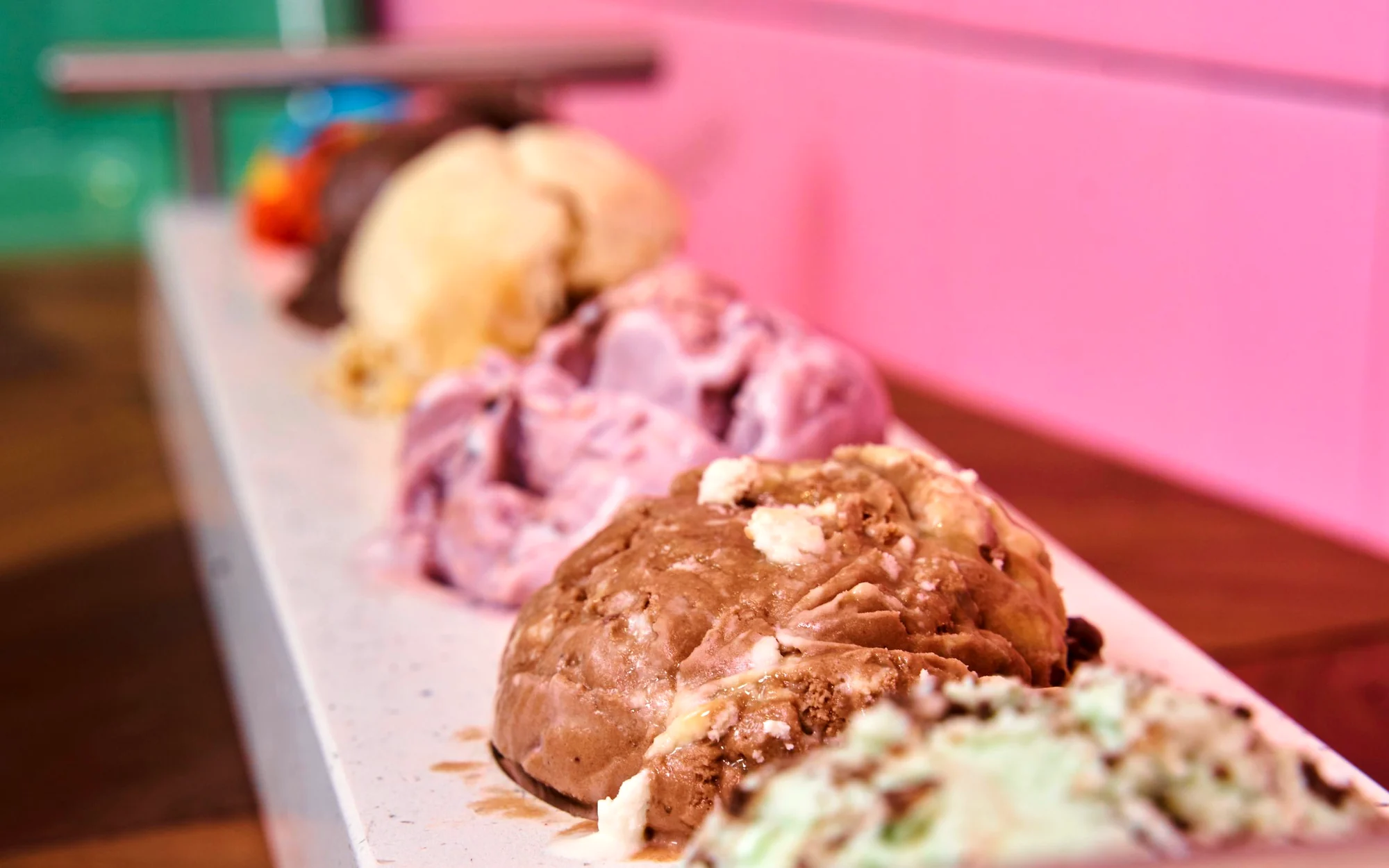 Variedad de sabores de helado de MIGA